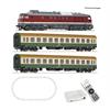 Roco H0 (DC Digital) DR Startset BR 132 mit Schnellzug, Roco Line mit Bettung