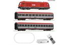Roco H0 (DC Digital) ÖBB Startset Rh 2016 mit Schnellzug, Roco Line mit Bettung