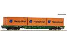 Roco H0 (DC) GYSEV Containertragwagen, GYSEV