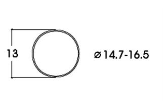 Roco H0 (DC) Haftringsatz Ø 14,7-16,5 mm (Inhalt: 10 Stk.)