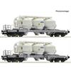 Roco H0 (DC) PULTRANS 2-tlg. Set: Staubsilowagen, Pultrans