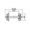 Roco H0 DC-Radsatz 9 mm, Achslänge 24.75 mm (Inhalt: 2 Stk.)