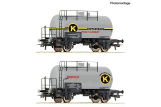 Roco H0 (DC) SJ 2-tlg. Set: Kesselwagen