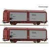 Roco H0 (DC) SJ 2-tlg. Set: Schiebedach-/Schiebewandwagen