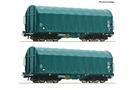 Roco H0 (DC) SNCB 2-tlg. Set: Schiebeplanenwagen, SNCB