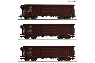 Roco H0 (DC) SNCF 3-tlg. Set: Rolldachwagen