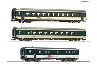 Roco H0 (DC) SOB/BT 3-tlg. Set 1: Reisezugwagen „Voralpen-Express“