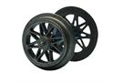Roco H0 DC-Speichenradsatz 11 mm, Achslänge 24.75 mm, geteilte Achse (Inhalt: 2 Stk.)