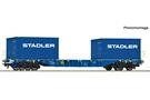 Roco H0 (DC) STADLER RAIL Containertragwagen, Stadler Rail