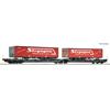 Roco H0 (DC) TX LOGISTIK Doppeltaschen-Gelenkwagen T3000e, TX Logistik