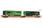 Roco H0 (DC) WASCOSA Doppeltaschen-Gelenkwagen T3000e, Wascosa