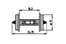 Roco H0 (DC) Widerstands-Radsatz 18 Ohm, Ø 11 mm (Inhalt: 2 Stk.)