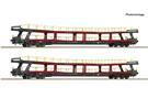 Roco H0 (DC) ZSSK 2-tlg. Set: Autotransportwagen, ZSSK