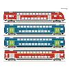 Roco H0 (DCC) DB-AG 4-tlg. Set: Doppelstockwagen