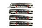 Roco H0 (DCC) DSB 4-tlg. Set: Doppelstockwagen, DSB