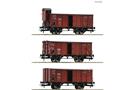 Roco H0 DRG gedecktes Güterwagen-Set G02 Stettin/Hannover, Ep. II, 3-tlg.