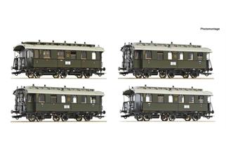 Roco H0 DRG Personenwagen-Set, Ep. II, 4-tlg.