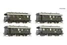 Roco H0 DRG Personenwagen-Set, Ep. II, 4-tlg.