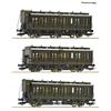 Roco H0 DRG Reisezugwagen-Set, Ep. II, 3-tlg.