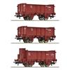 Roco H0 FS Hochbordwagen-Set L, Ep. II-III, 3-tlg.