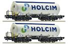 Roco H0 Holcim Silowagen-Set Uacs, neues Logo, Ep. VI, 2-tlg.