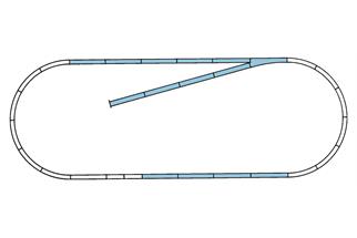 Roco H0 Line mit Bettung Gleisset B