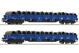 Roco H0 PKP Cargo Rungenwagen-Set Res, Ep. VI, 2-tlg.