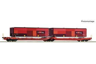 Roco H0 RailCargoWagon Doppeltaschen-Gelenkwagen T3000e, RailCargoGroup, Ep. VI