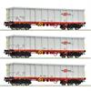 Roco H0 RailCargoWagon Hochbordwagen-Set Eanos, RailCargoAustria, Ep. VI, 3-tlg.