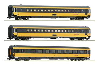 Roco H0 Regiojet Reisezugwagen-Set, Ep. VI, 3-tlg.
