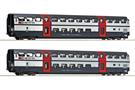 Roco H0 SBB Doppelstockwagen-Set 2 IC2000 B, 2. Klasse, Ep. V-VI, 2-tlg.
