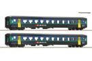 Roco H0 SBB Reisezugwagen-Set EW II B, 2. Klasse, Papagei, Ep. V-VI, 2-tlg.