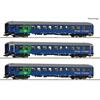 Roco H0 SJ Reisezugwagen-Set, Night Train, Ep. VI, 3-tlg.