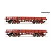 Roco H0 SNCF Niederbordwagen-Set TP, Ep. III-IV, 2-tlg.