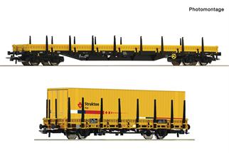 Roco H0 Strukton Rail Rungenwagen-Set Kbs/Res, Ep. VI, 2-tlg.