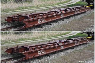 Roco H0e ÖBB Rollwagen-Set WW/s, Ep. IV-V, 2-tlg.