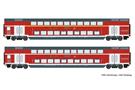 Roco/Hobbytrade H0 (AC) DB AG Doppelstockwagen-Set, Ep. VI, 2-tlg.