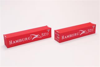 Rokuhan Z 40'-Container-Set Hamburg Süd (Inhalt: 2 Stk.) [A101-10]