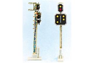 Schneider H0 RhB Hauptsignal mit Vorsignal System L, 2+4-flammig