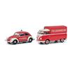 Schuco 1:32 VW Feuerwehr-Set Käfer + T1 Pritsche (MHI)