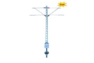 Sommerfeldt H0 Click Gitter-Streckenmast mit zwei Ausleger