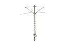Sommerfeldt H0 DB Gitter-Mittelmast mit 2 Ausleger, lackiert
