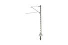 Sommerfeldt H0 DB Gitter-Streckenmast mit Ausleger, lackiert