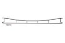 Sommerfeldt N Fahrdraht 105 mm, Eisendraht verkupfert Ø 0.5 mm