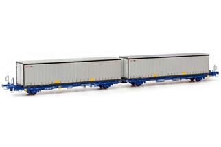 Sudexpress H0 COMSA Doppel-Containerwagen Laagrss, CIMAR Intermodal, Ep. VI