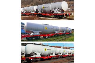 Sudexpress H0 Innofreight Tragwagen-Set 2 Sggrrs 80', SurfaceWaterTanks, Ep. VI, 3-tlg.