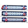 Tillig H0 (DC) SBB Doppelstockwagen-Set DPZ, Ep. V, 3-tlg.