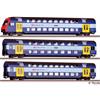 Tillig H0 (DC) SBB Doppelstockwagen-Set DPZ, Ep. V, 3-tlg.