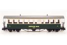Train Line 45 IIm RhB Vierachs-Plattformwagen B 2250, grün/beige