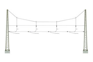 Viessmann N Oberleitung DB Quertragwerk 4-gleisig